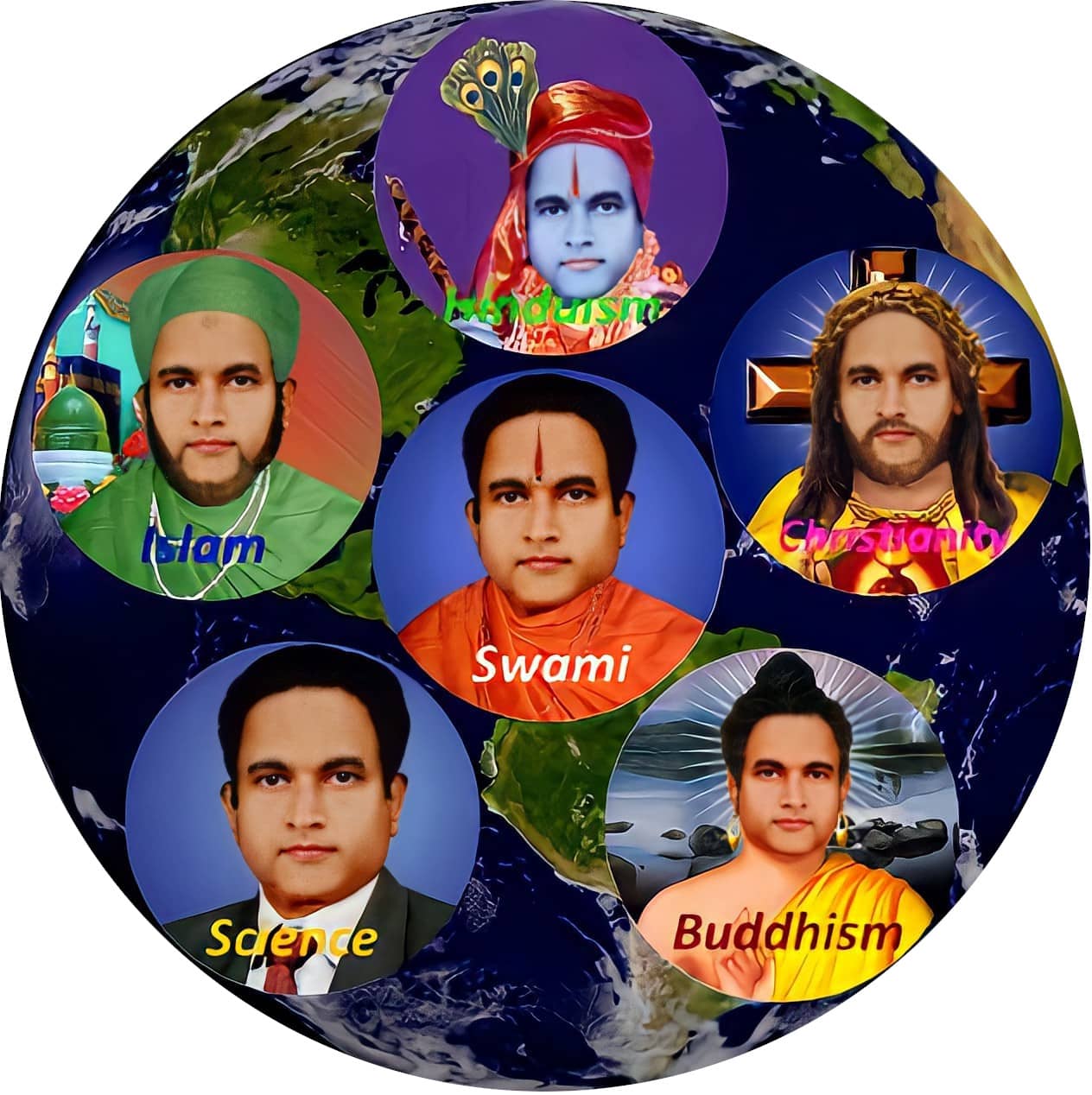 Swami in different avatars